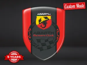 Fiat Abarth Logos Auto Resistente Exclusivo Tendencia Modelo 